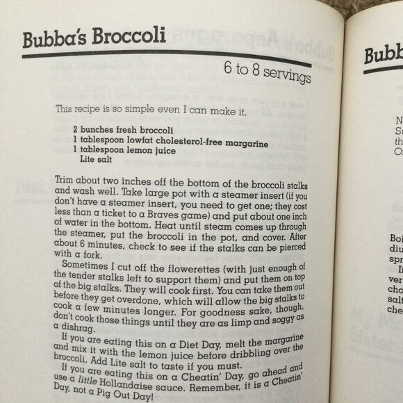 Southern Semi -LowCalorie Cookbook SIGNED Great Recipes: Fun Book/Men Don't Diet - Picture 11 of 13